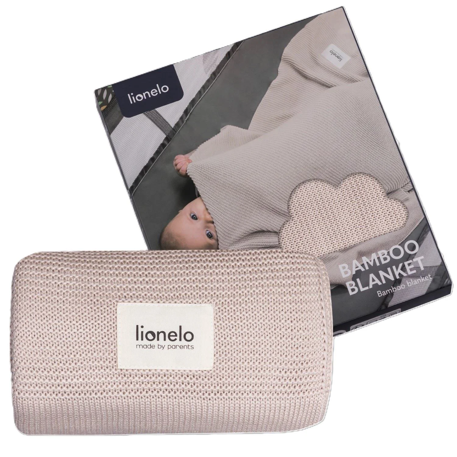 image for Бамбуковое одеяло Lionelo Beige Sand, 100x75 см foto