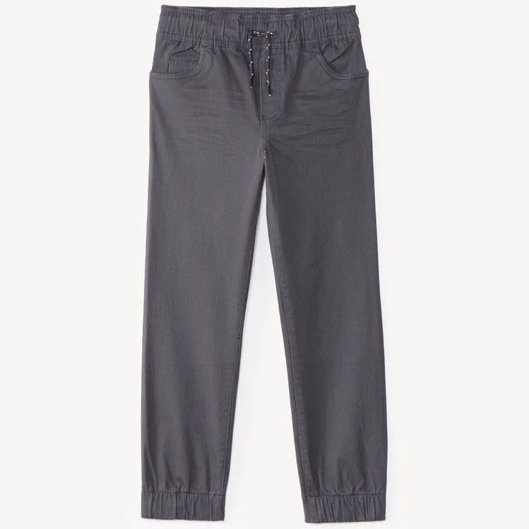 Orchestra Pantaloni tip jogger din twill Grey foto
