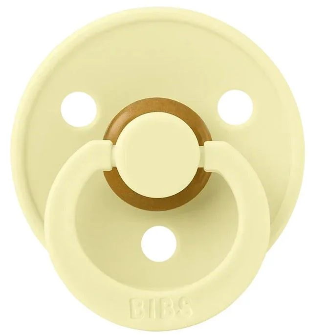 Suzeta rotunda din latex BIBS Colour Luna (0-6 luni) foto