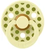 Suzeta rotunda din latex BIBS Studio Colour Polka dot Luna/Wasabi (0-6 luni) foto