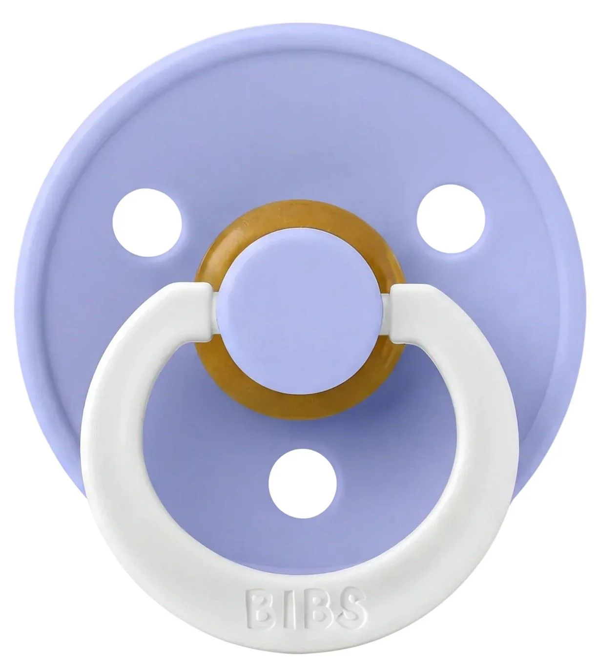 Suzeta rotunda fosforescenta din latex BIBS Colour Glow Hush (18-36 luni) foto