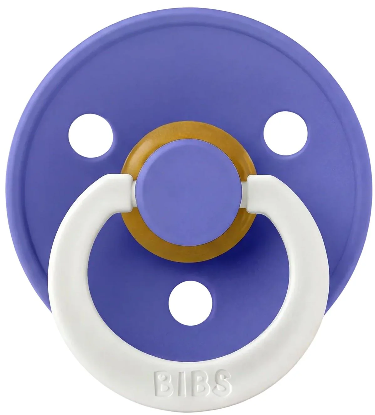 Suzeta rotunda fosforescenta din latex BIBS Colour Glow Grape (18-36 luni) foto