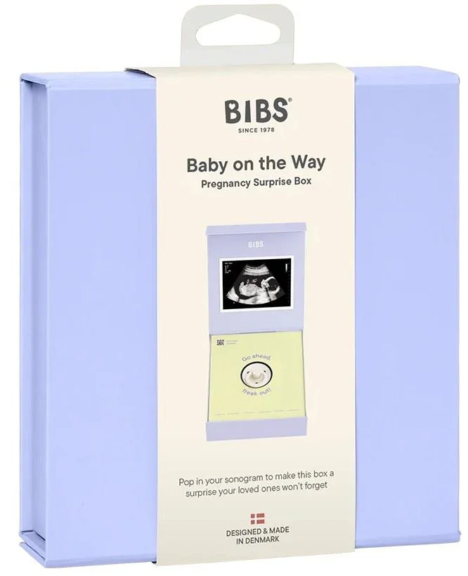 image for Set pentru surpriza cu suzeta din latex BIBS Baby on the Way Box (0-6 luni) foto