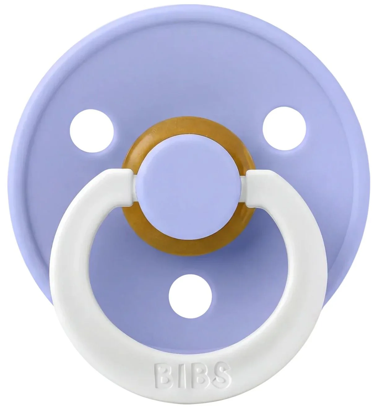 Suzeta rotunda fosforescenta din latex BIBS Colour Glow Hush (0-6 luni) foto