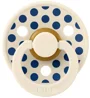 Suzeta rotunda din latex BIBS Studio Colour Polka dot Medium Ivory/Deep Space (18-36 luni) foto