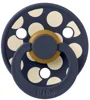 Suzeta rotunda din latex BIBS Studio Colour Polka dot Deep Space/Ivory (18-36 luni) foto