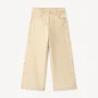 Orchestra Blugi drepti cu broderii florale Beige foto