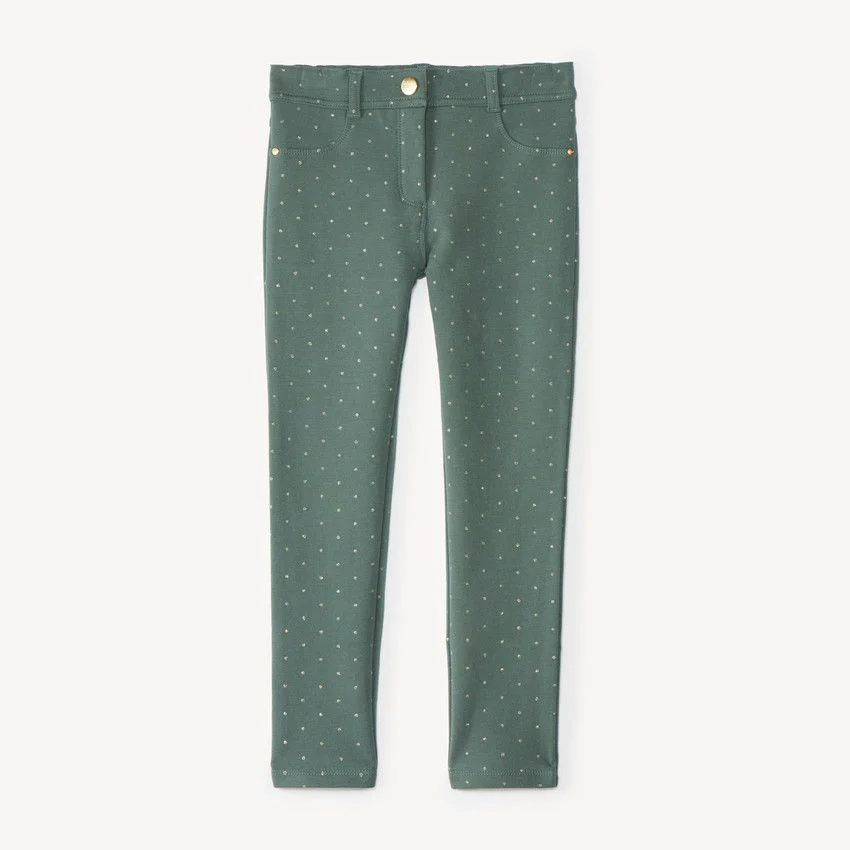 Orchestra Pantaloni skinny din fleece cu buline foto