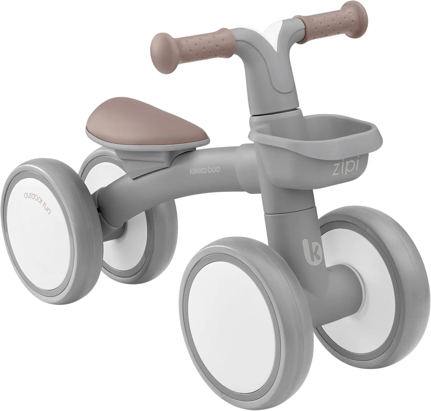 image for Bicicleta fara pedale KikkaBoo Ride-On Zipi Grey foto