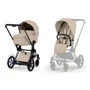 Коляска 2 в 1 Cybex e-Priam Matt Black Cozy Beige 2026 foto