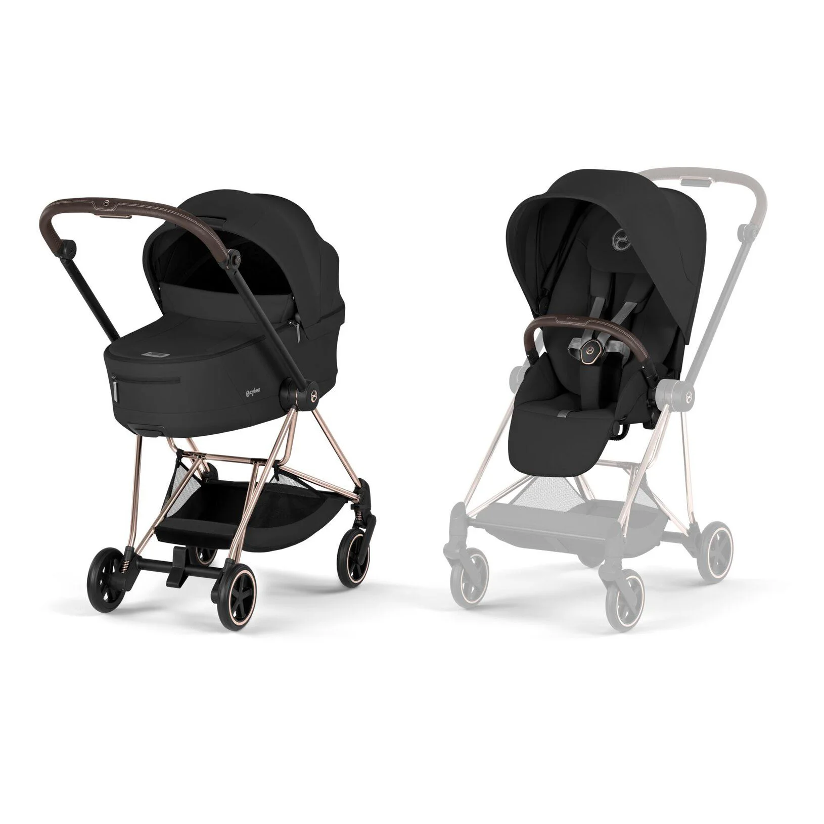 image for Коляска 2 в 1 Cybex Mios Rosegold Sepia Black 2026 foto