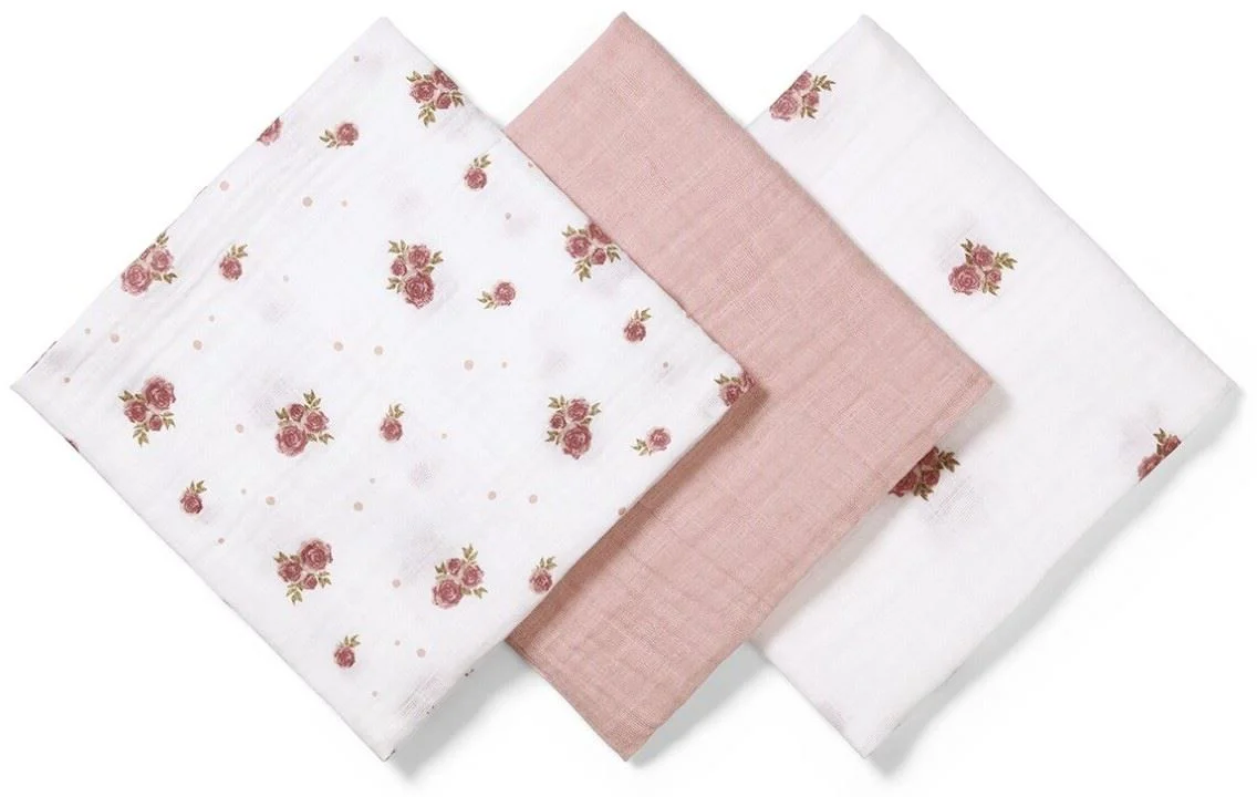 image for Супермягкие муслиновые пелёнки BabyOno Pink, 3 шт. foto