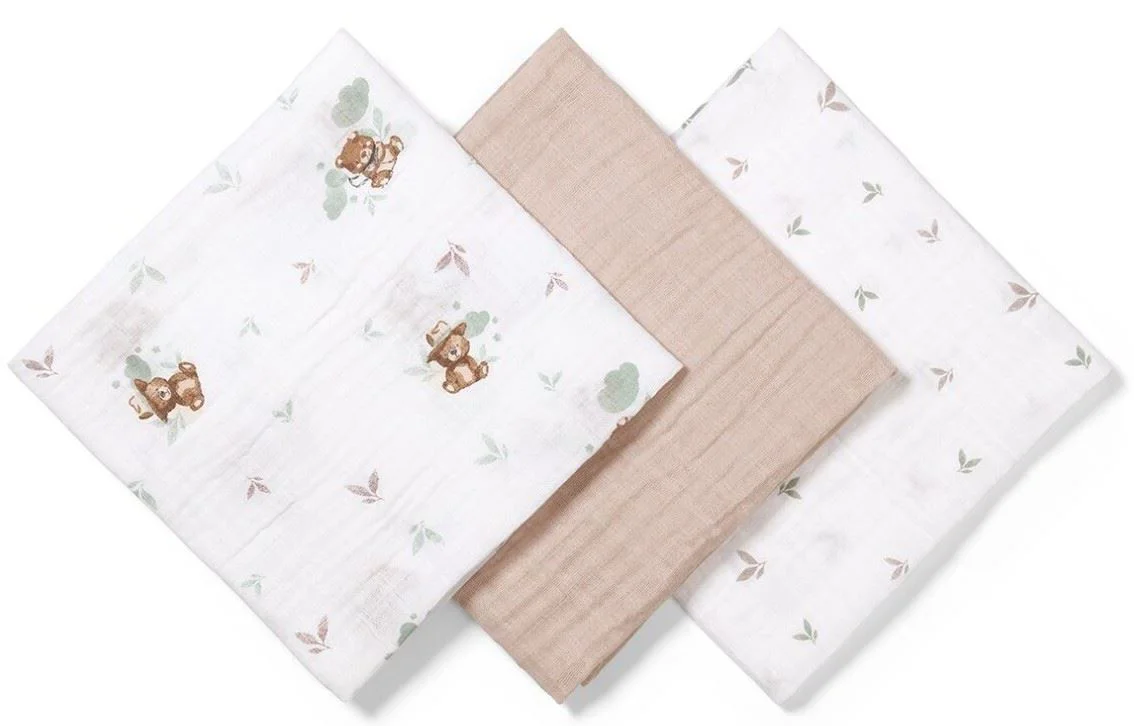 image for Супермягкие муслиновые пелёнки BabyOno Beige, 3 шт. foto