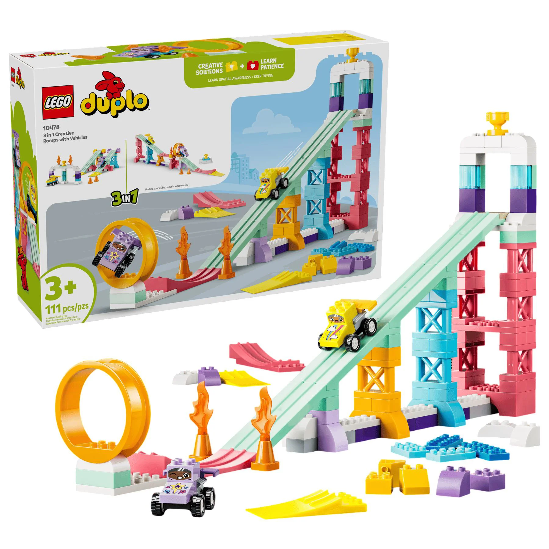 image for LEGO Duplo - 3 in 1 Rampe Creative cu Vehicule foto