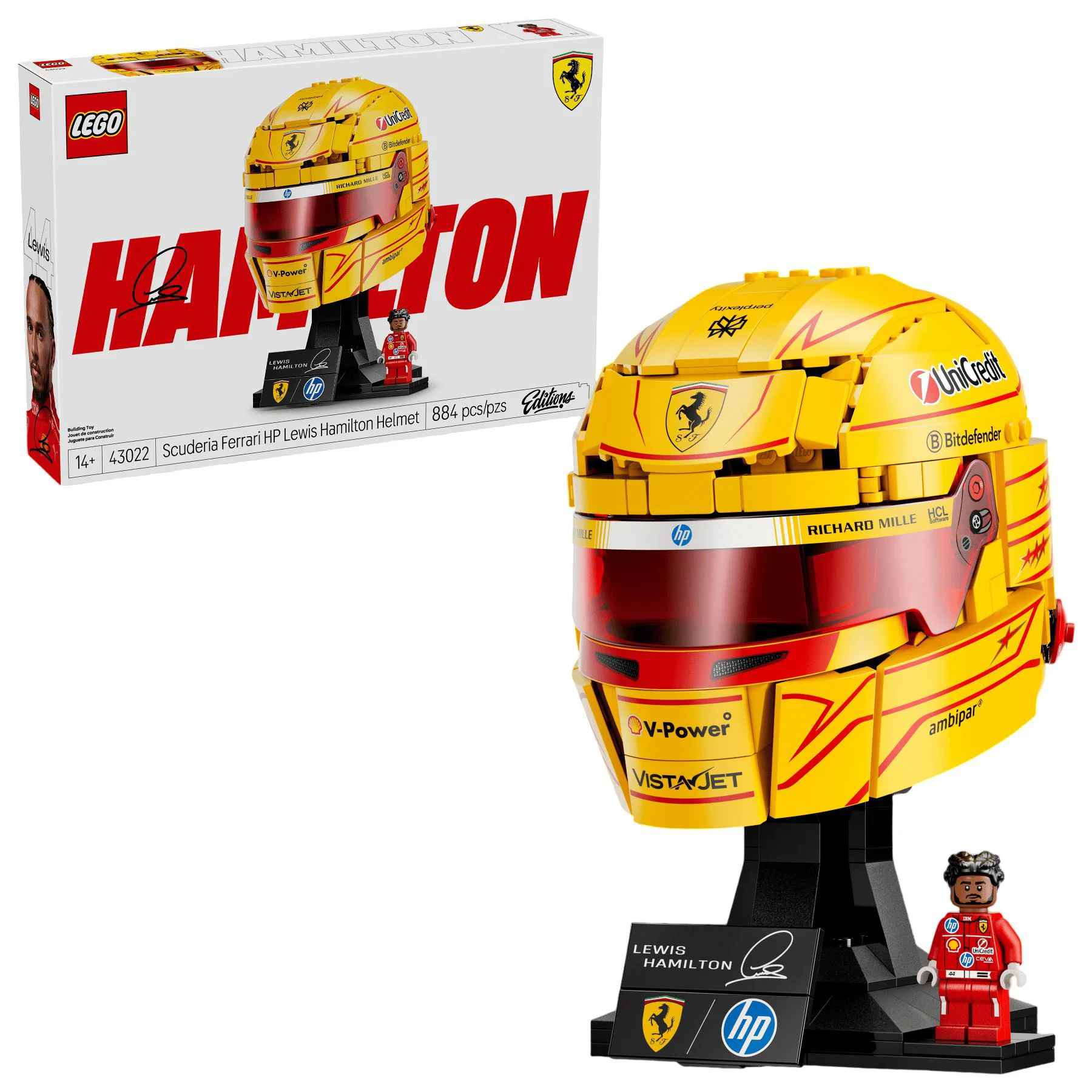 LEGO Editions - Scuderia Ferrari HP Lewis Hamilton Helmet foto