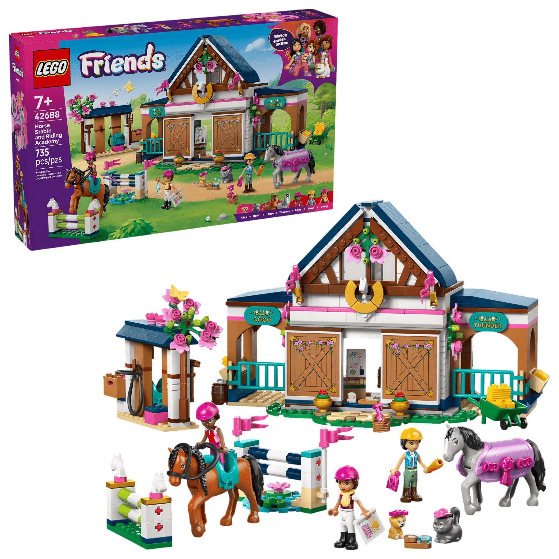 image for LEGO Friends - Конюшня и школа верховой езды foto