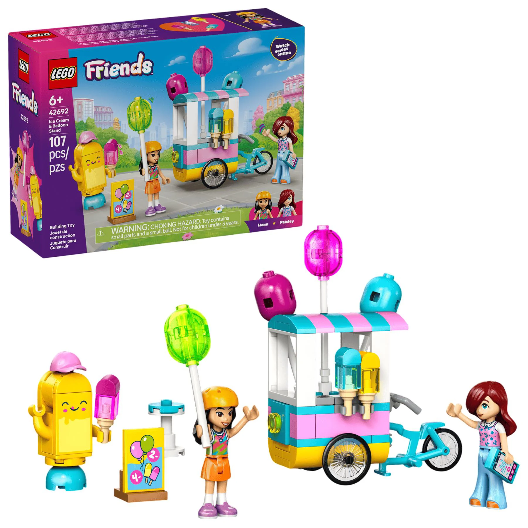 image for LEGO Friends - Киоск с мороженым и воздушными шарами foto