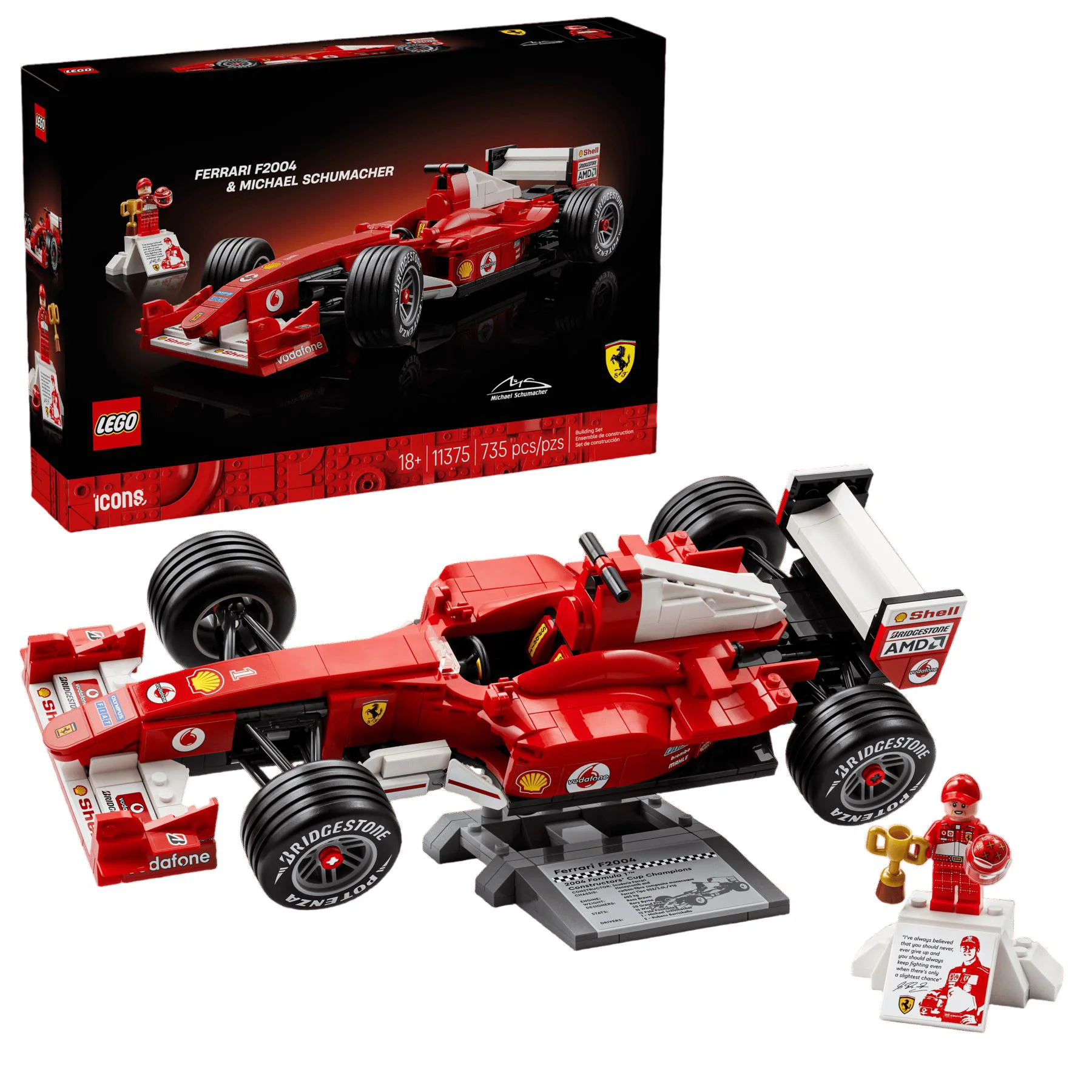 image for LEGO Icons - Ferrari F2004 & Michael Schumacher foto