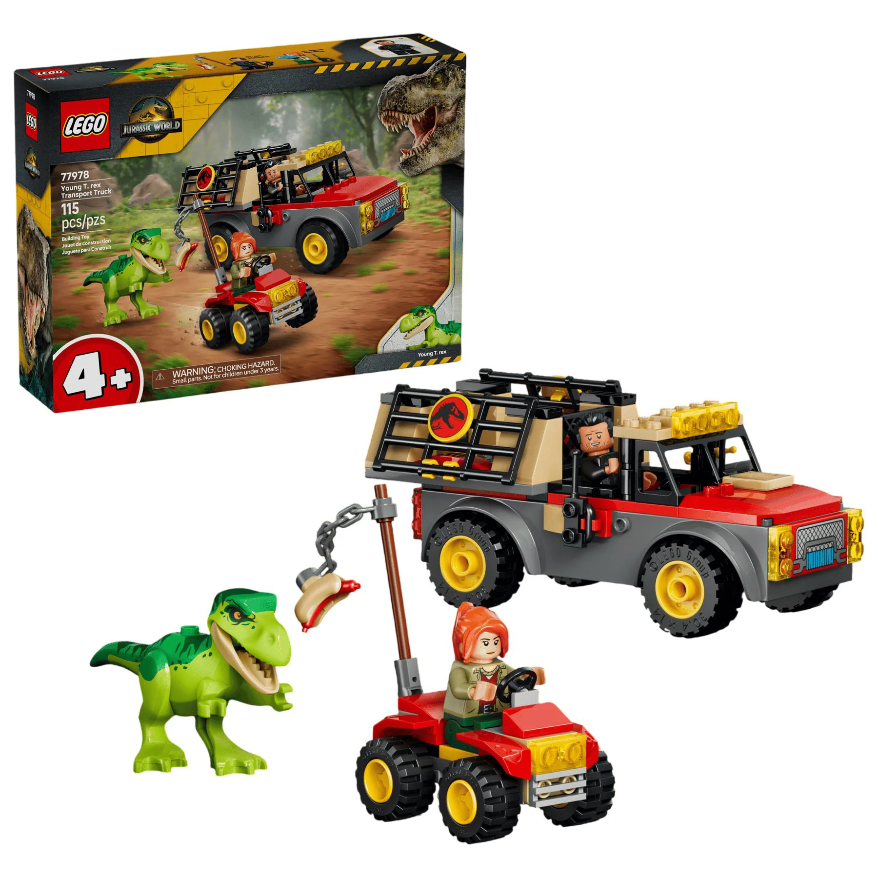 LEGO Jurassic World - Camion pentru transportul de T. rex foto