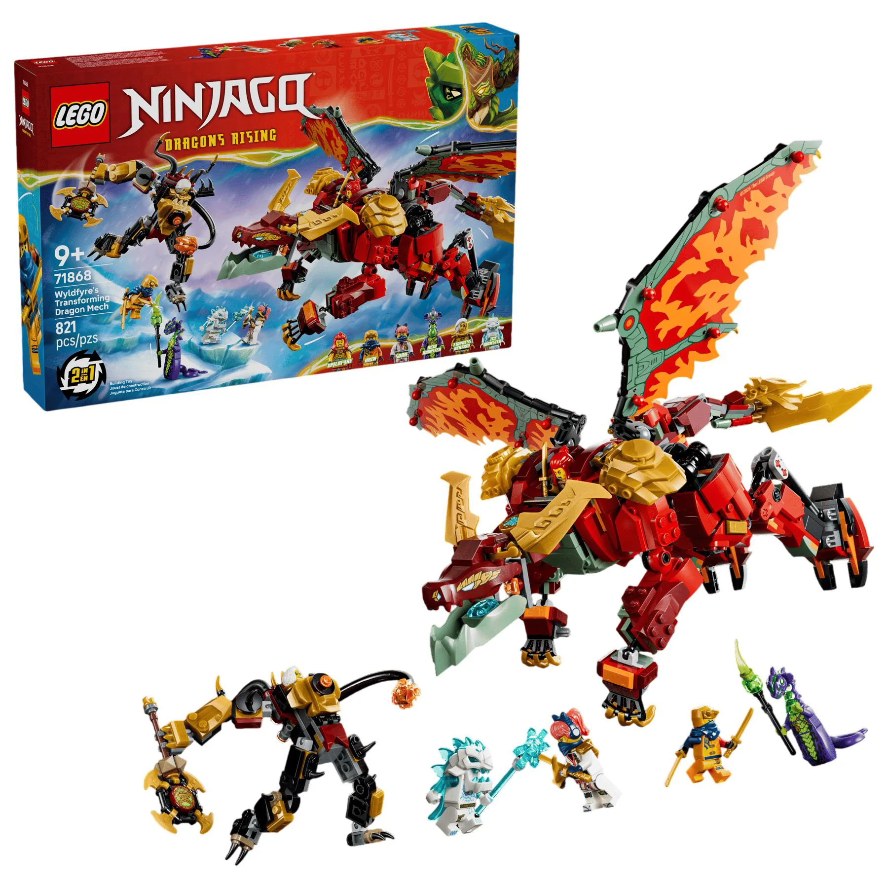 image for LEGO Ninjago - Wyldfyre's Transforming Dragon Mech foto