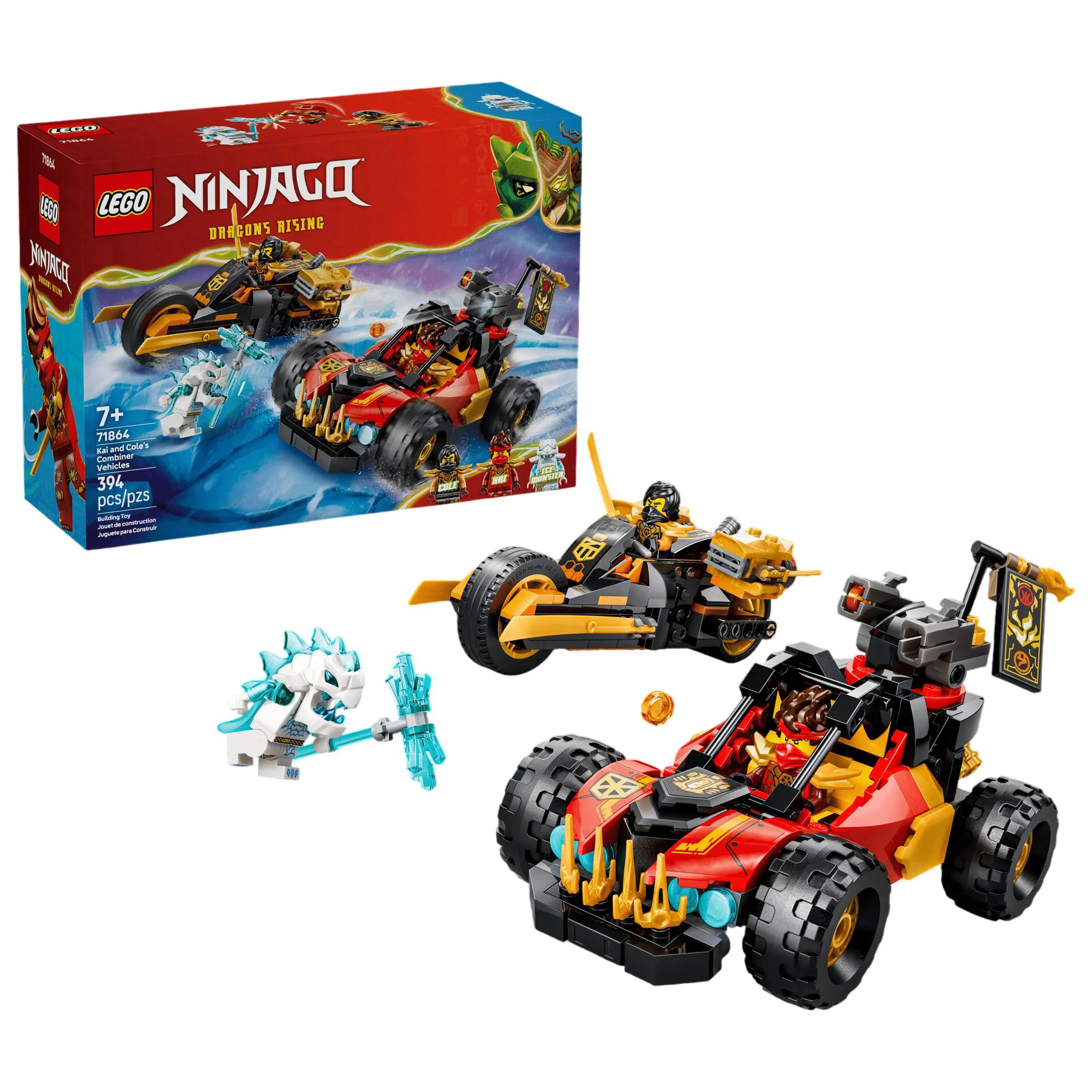 image for LEGO Ninjago - Kai and Cole's Combiner Vehicles foto