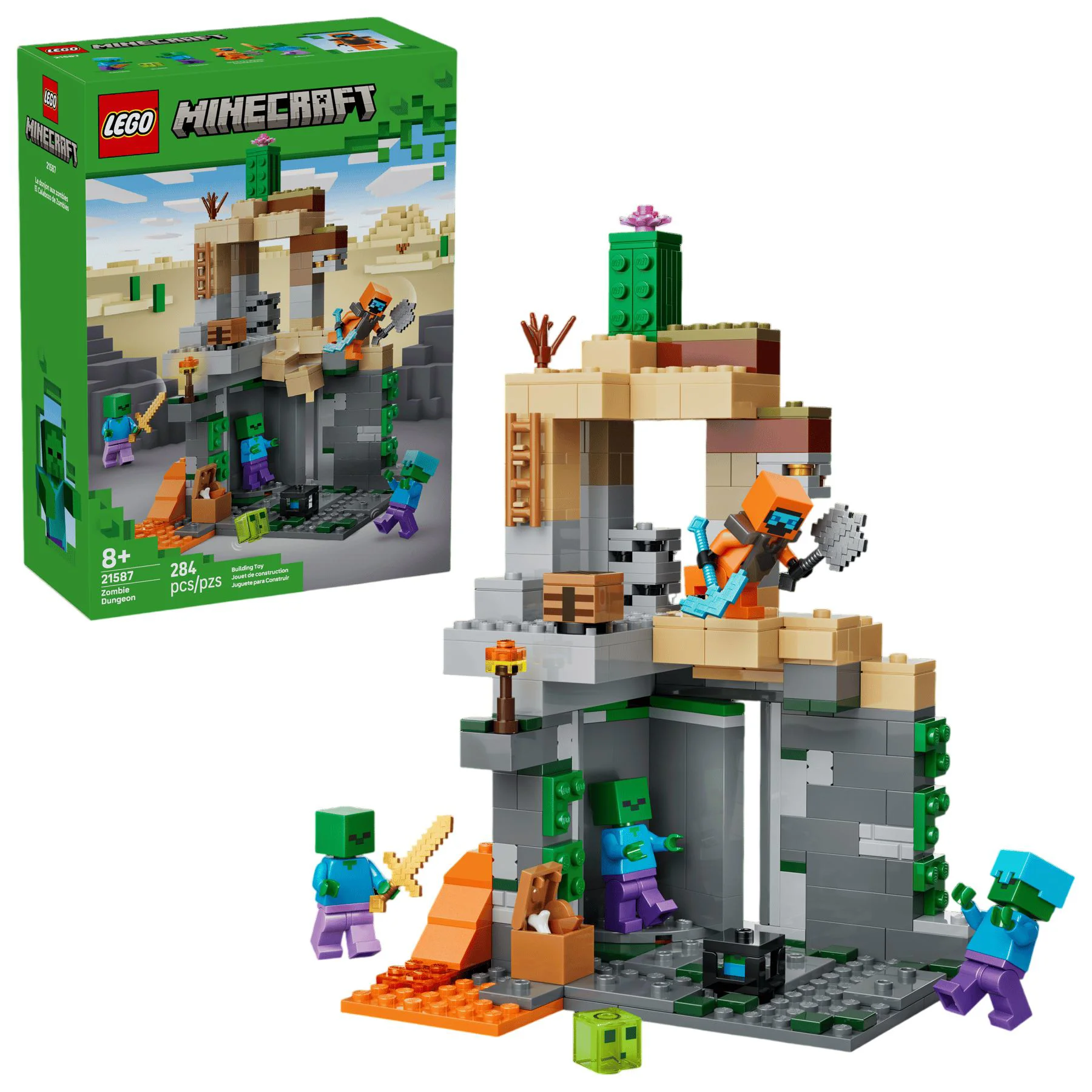 image for LEGO Minecraft - Подземелье с зомби foto