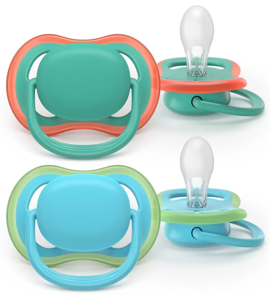 image for Suzete din silicon Philips Avent Ultra Air Verde-albastru (6-18 luni), 2 buc. foto