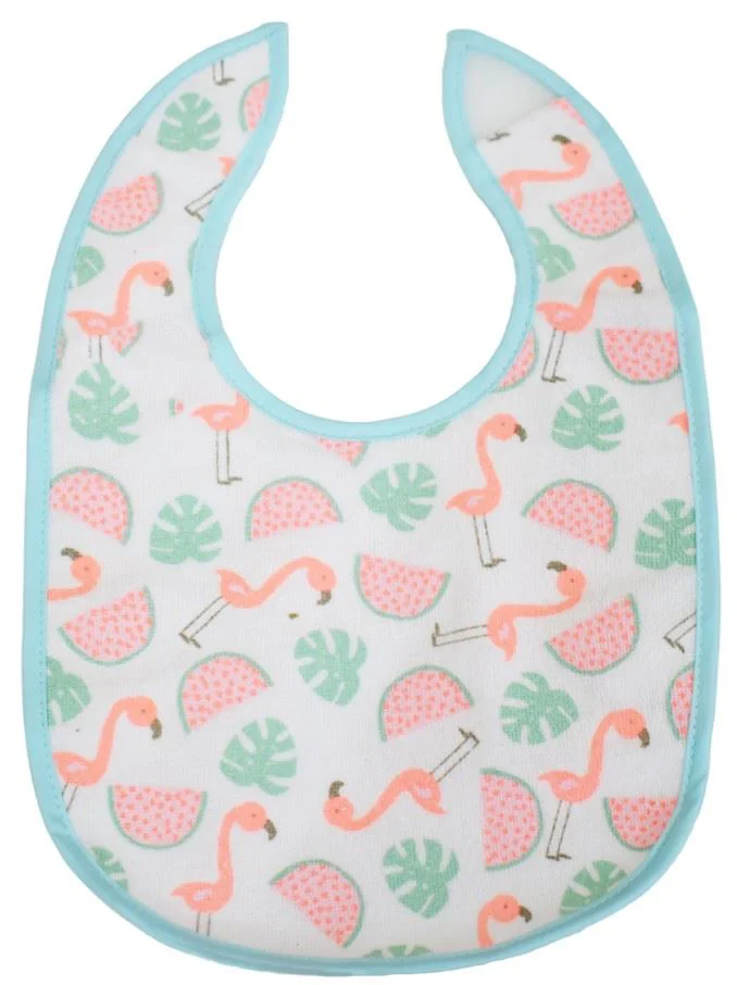 image for Bavetica cu fixare velcro Marcelin Flamingo foto