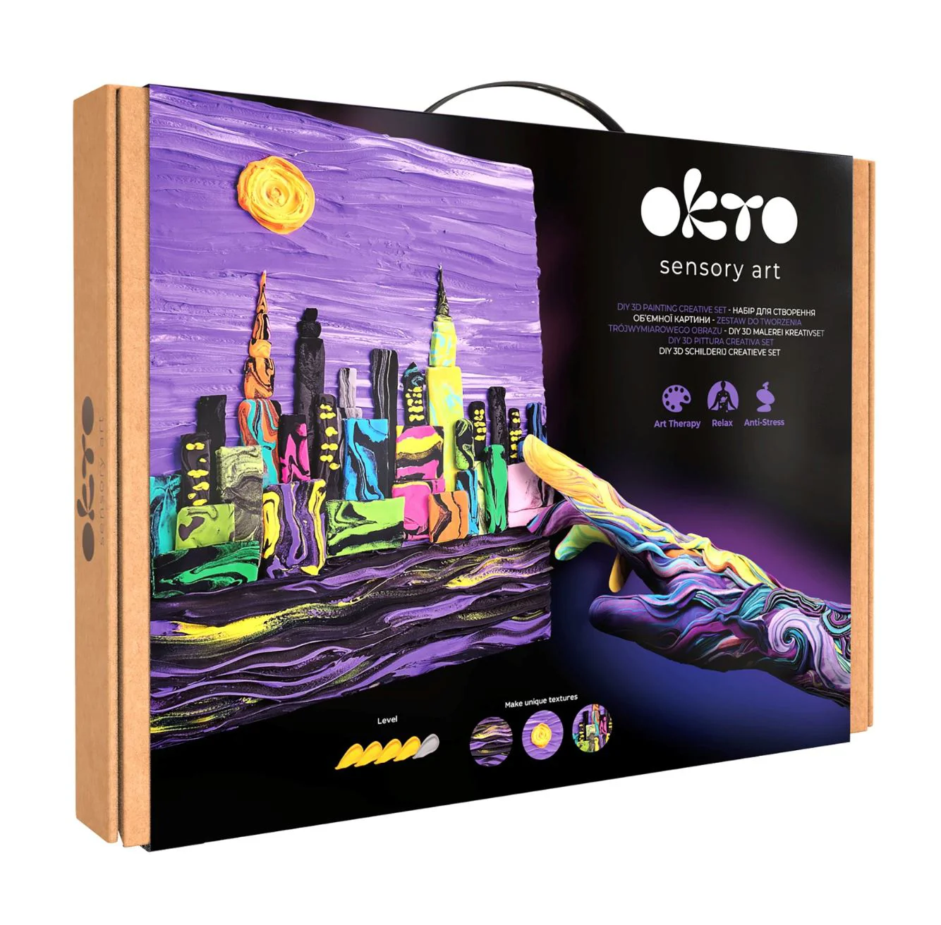 image for 3D-картина с воздушным пластилином Okto Air Clay Панорама Нью-Йорка, 30x40 см foto
