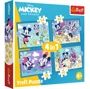 Puzzle 4 in 1 Trefl Intamplari amuzante cu Mickey Mouse foto