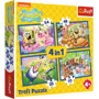Puzzle 4 in 1 Trefl Viata subacvatica a lui Sponge Bob foto