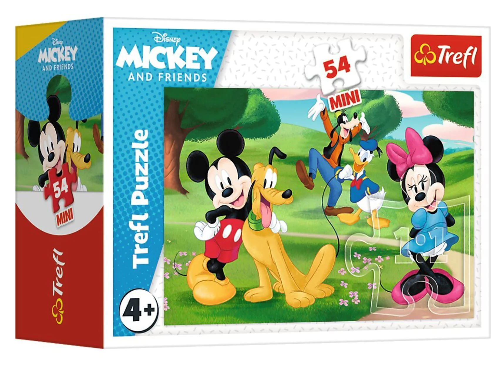 Puzzle Trefl Aventurile nebunesti ale lui Mickey Mouse, 54 Mini el. foto