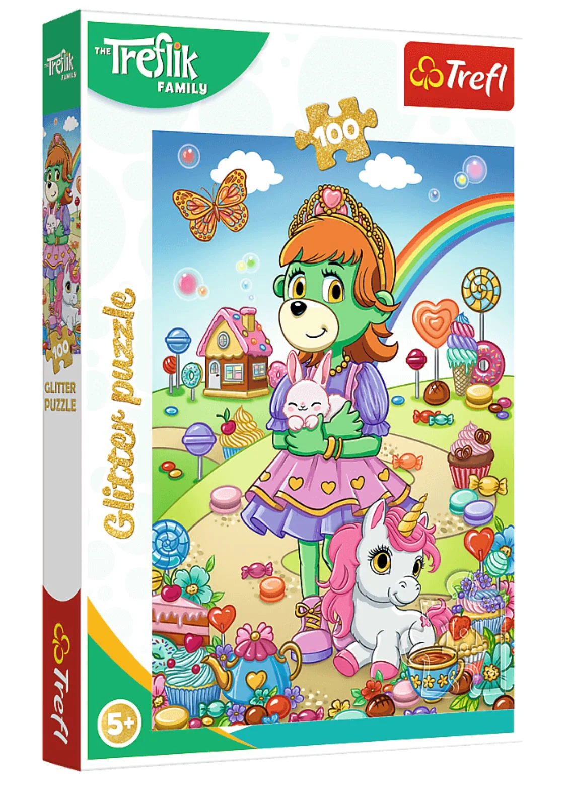 Puzzle Trefl cu sclipici, 100 el. foto