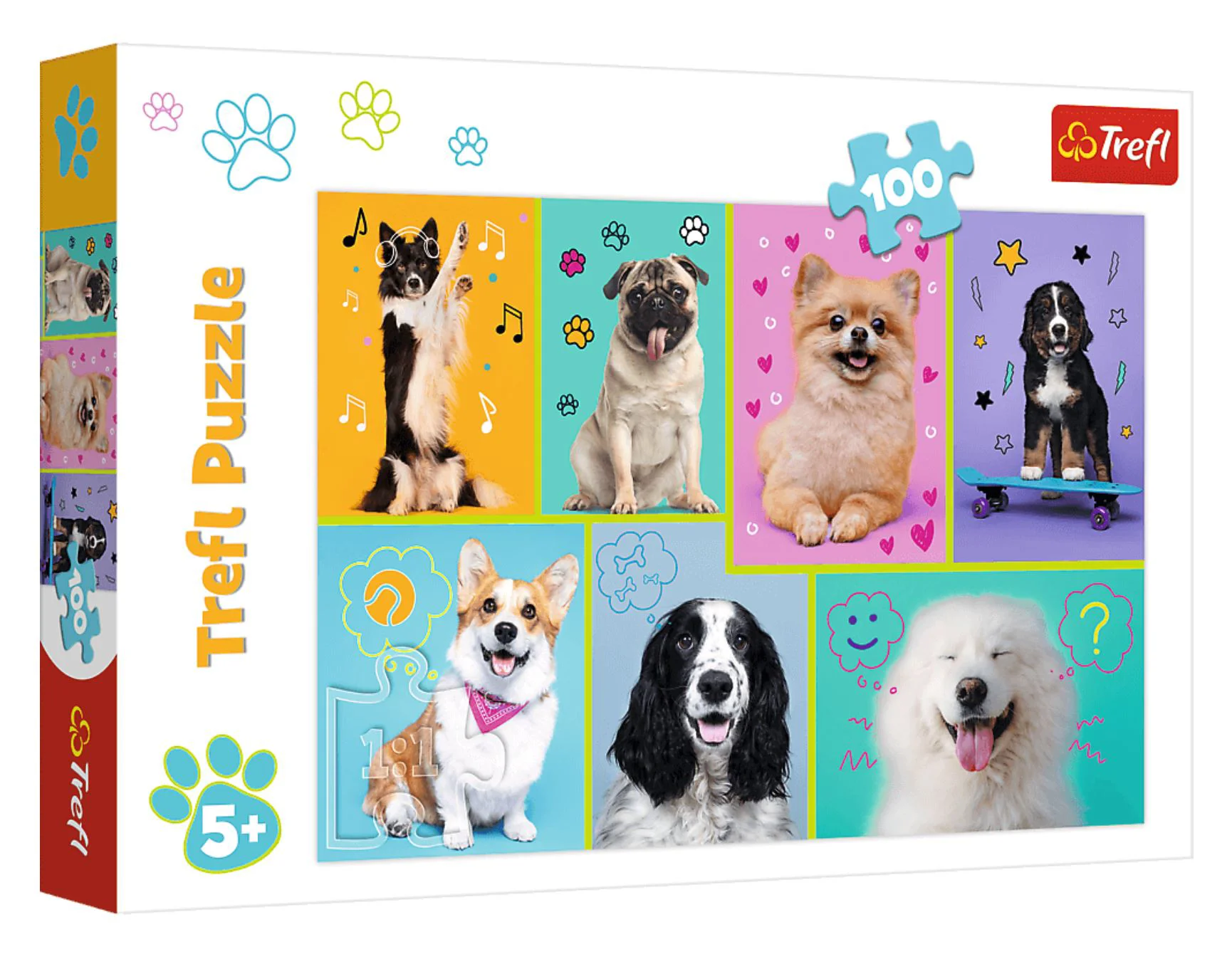 Puzzle Trefl In lumea ciinilor, 100 el. foto