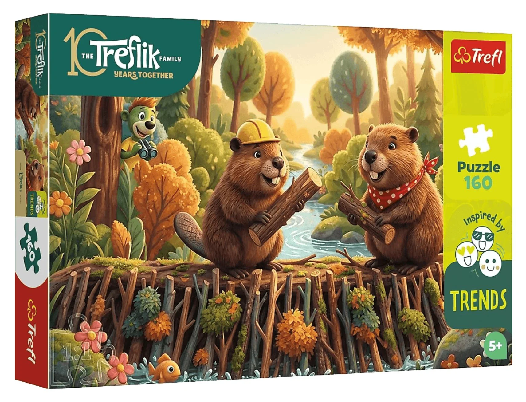 Puzzle Trefl Lumea castorilor, 160 el. foto