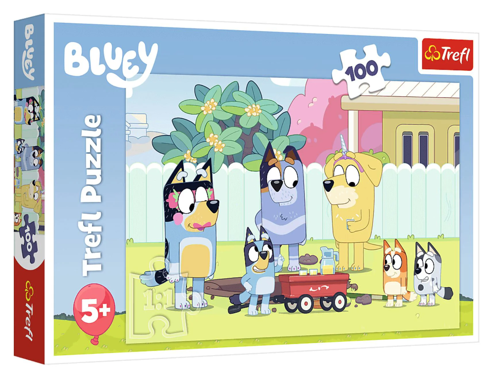 Puzzle Trefl Lumea fericita a lui Bluey, 100 el. foto
