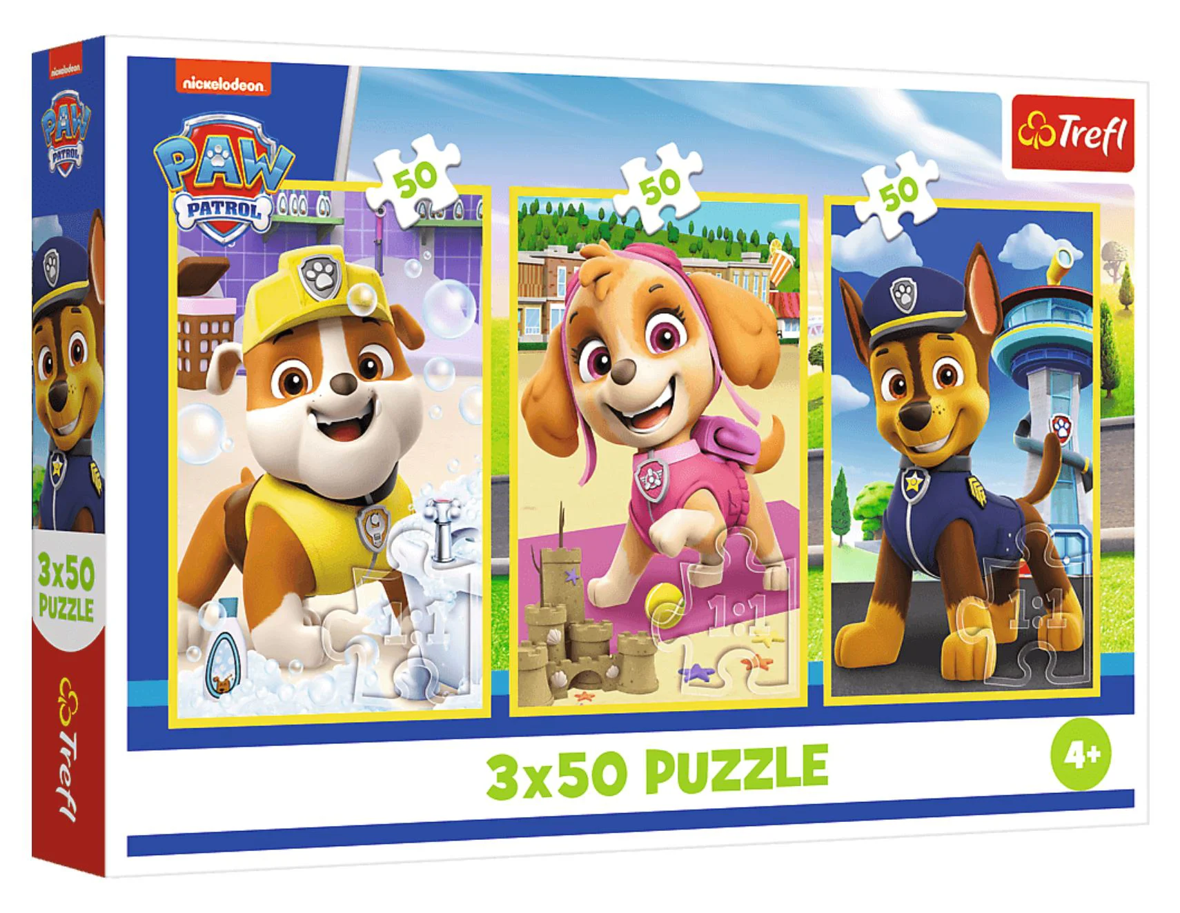 Puzzle 3 in 1 Trefl Patrula catelusilor, 3x50 el. foto