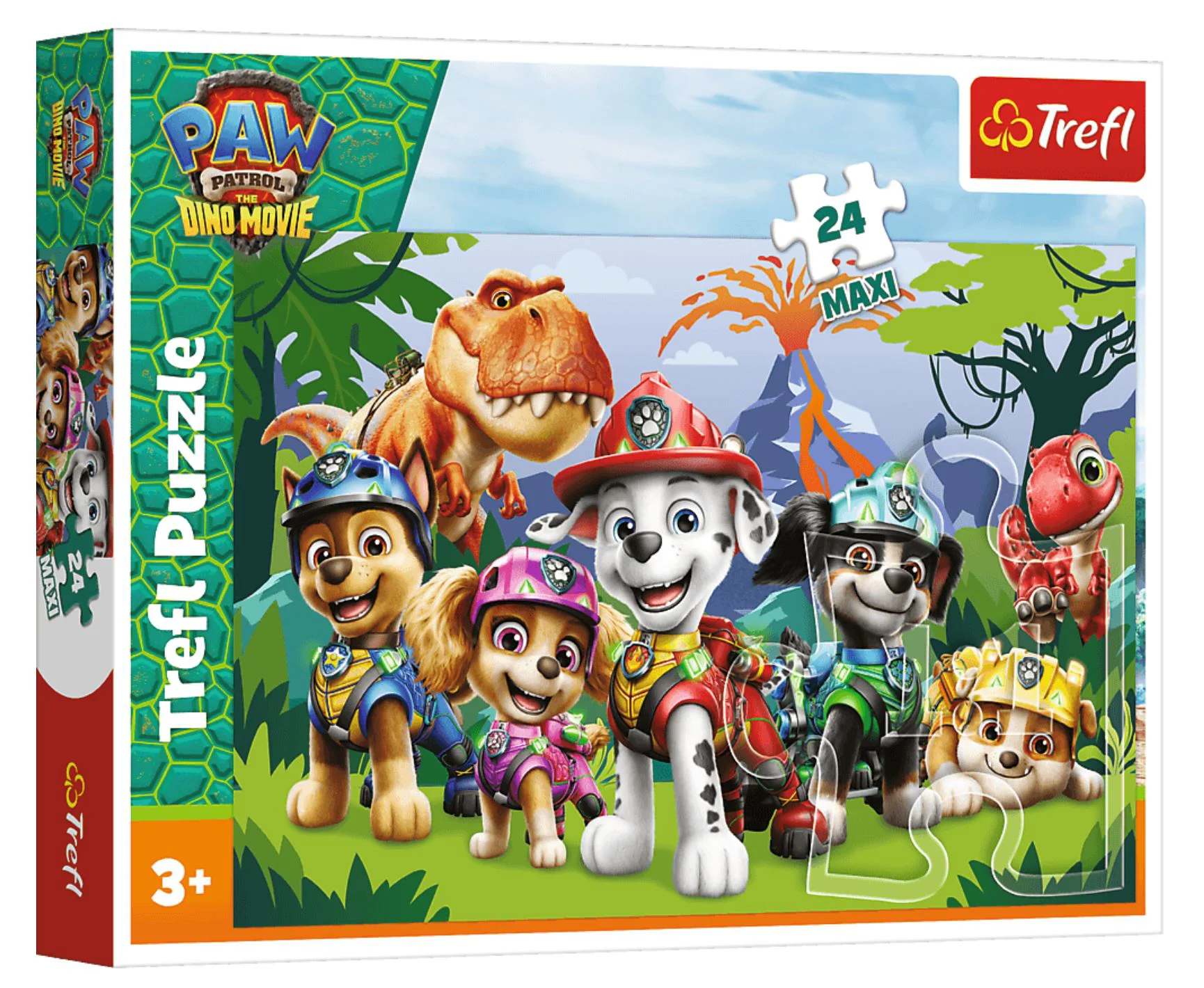 Puzzle Trefl Paw Patrol: Prietenie preistorica, 24 Maxi el. foto