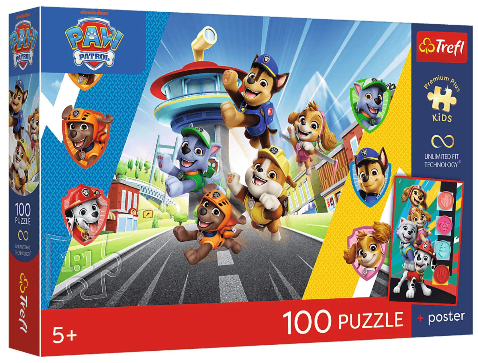 Puzzle Trefl Paw Patrol: Aventura cainilor, 100 el. foto