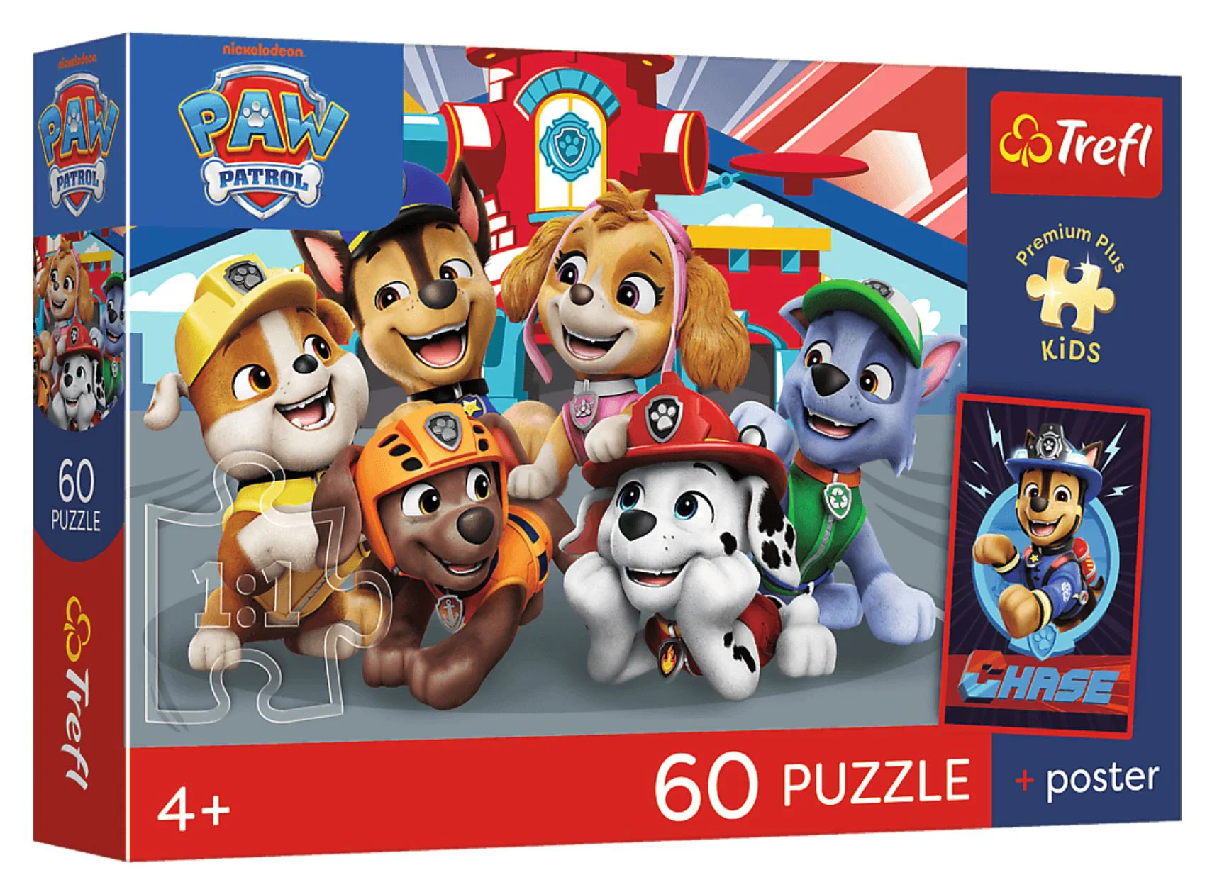 Puzzle Trefl Paw Patrol: Dupa-amiaza cu catelusi, 60 el. foto
