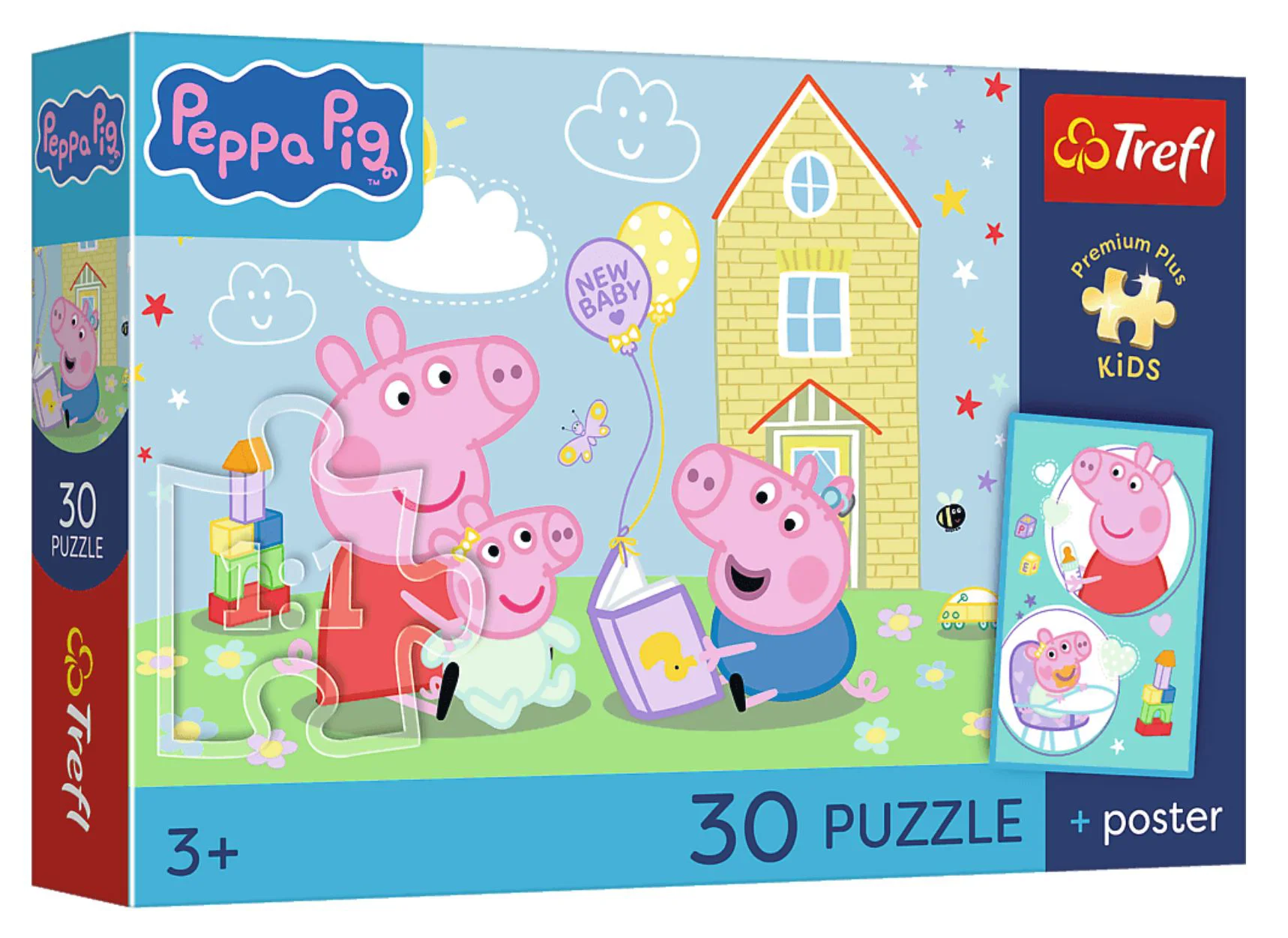 Puzzle Trefl Purcelusa Peppa are un plan, 30 el. foto