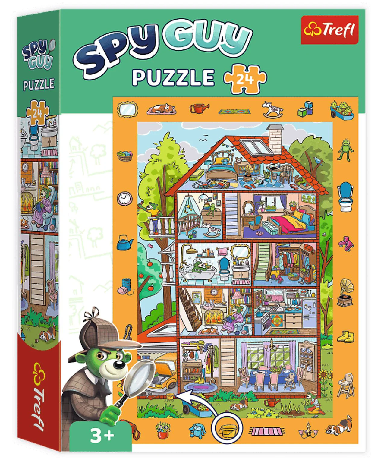 Puzzle Trefl Spy Guy In casa, 24 el. foto