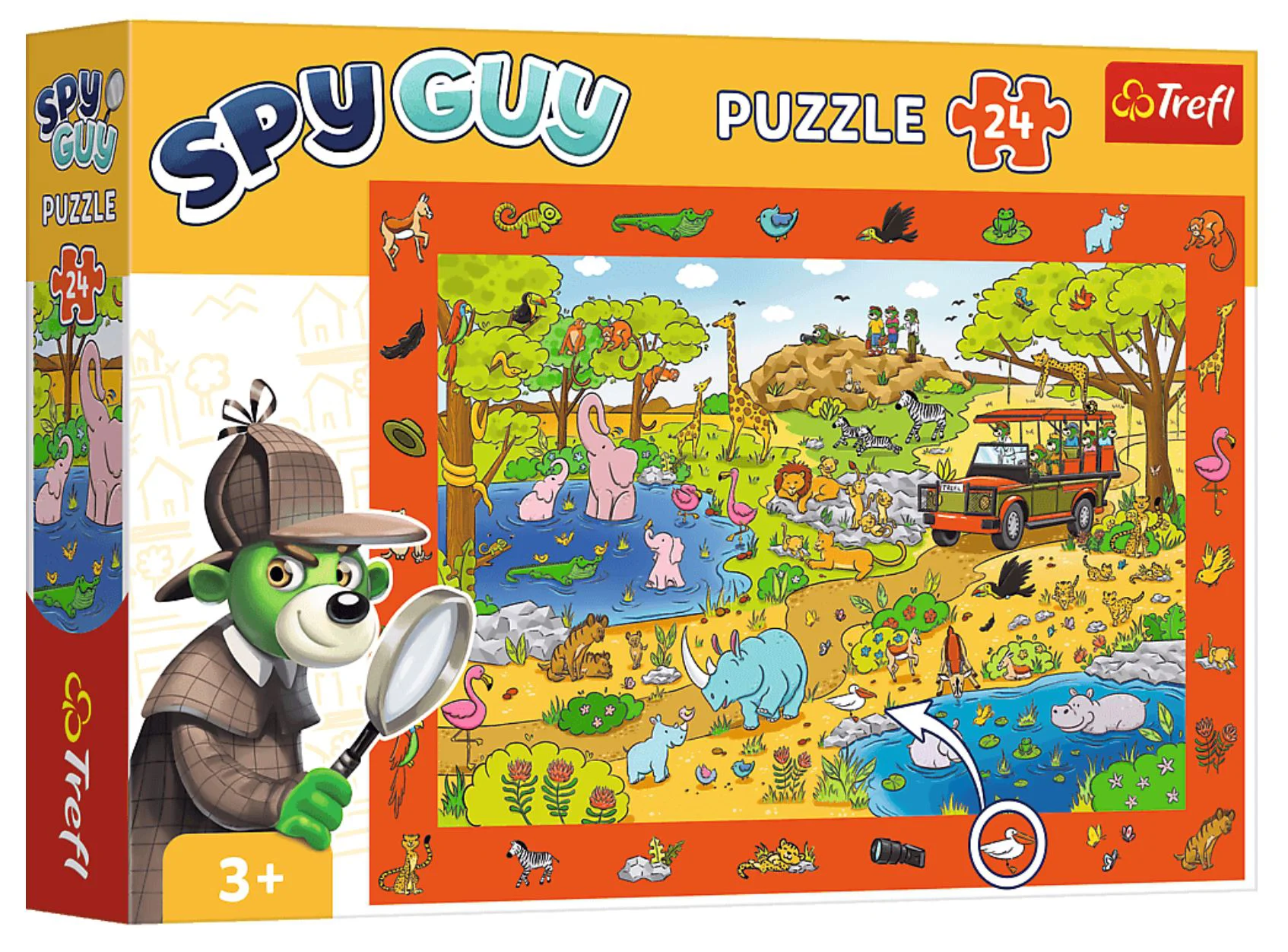 Puzzle Trefl Spy Guy Safari, 24 el. foto
