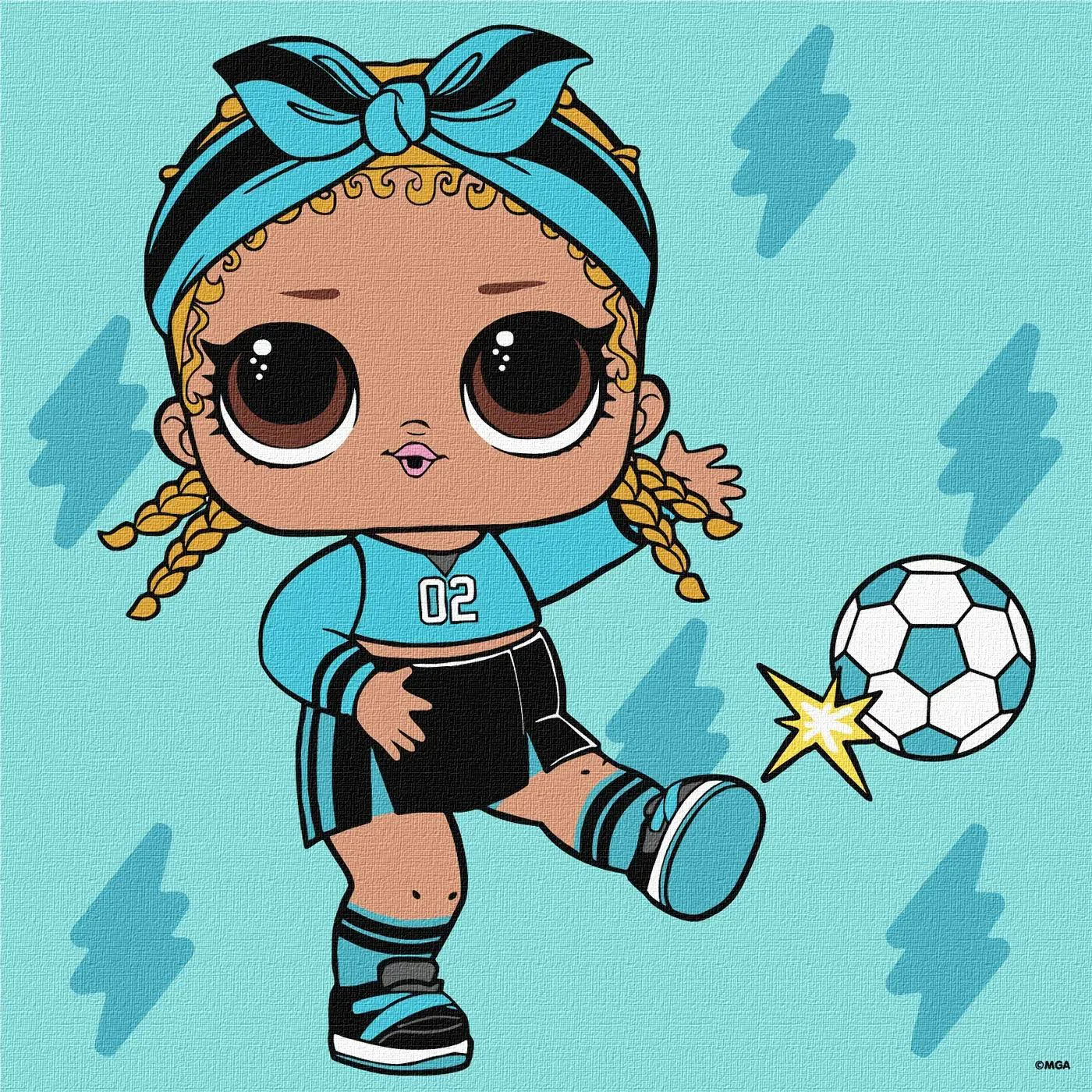 image for Pictura pe numere LOL Surprise Game On Kicks, 40x50 cm foto