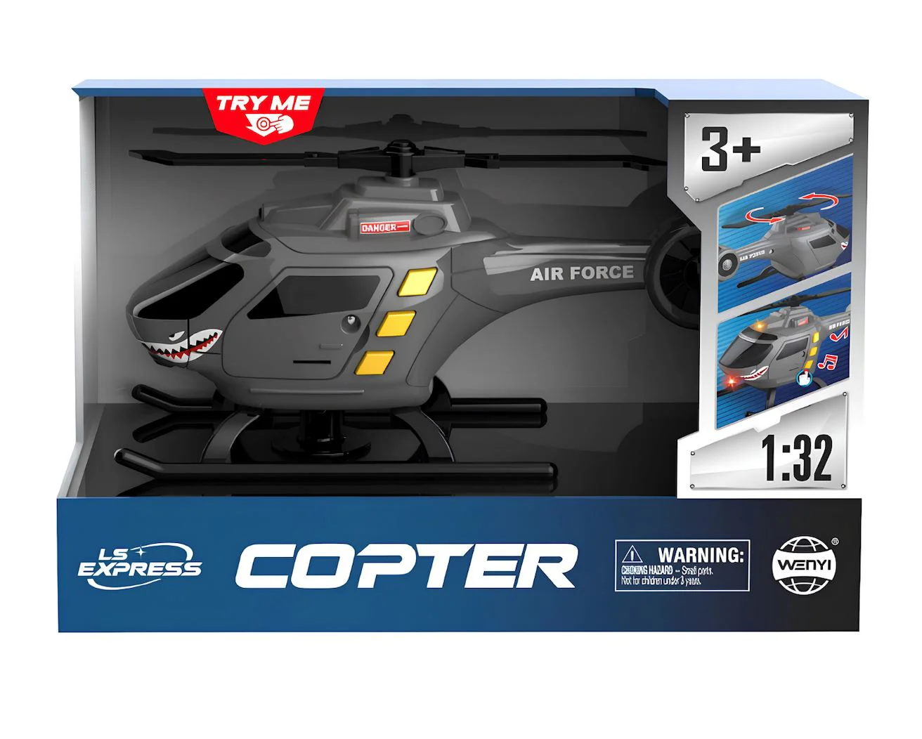 Elicopter militar Wenyi cu lumini si sunete 1:32 foto