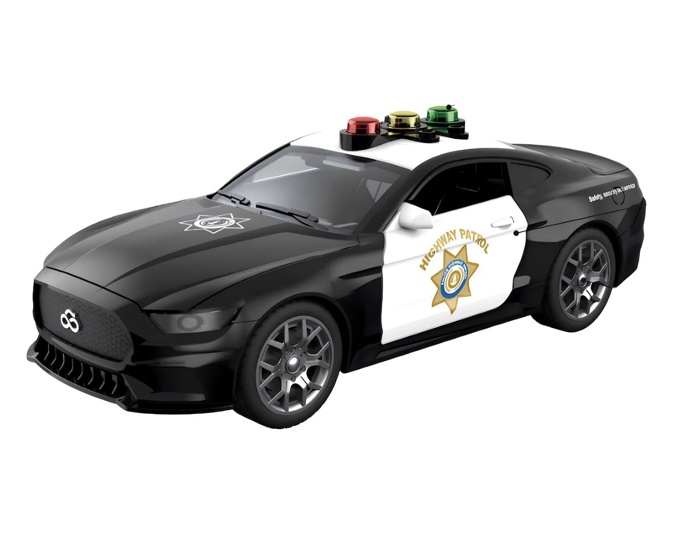 Masina de politie cu inertie Wenyi cu lumina si sunet 1:18 foto