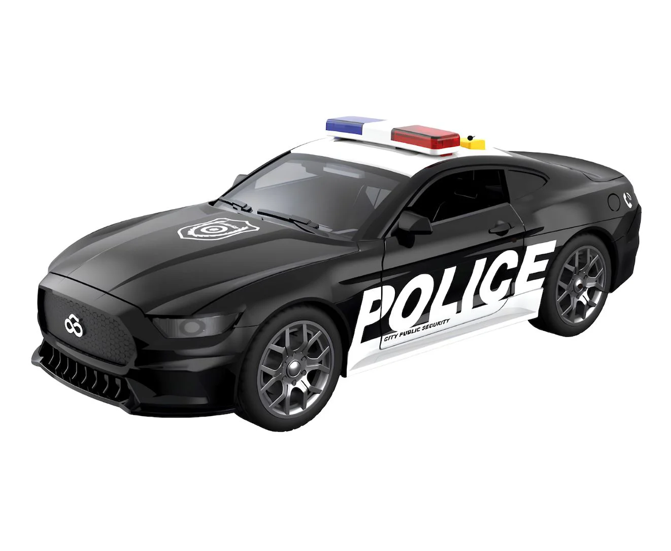 Masina de politie Wenyi cu lumina si sunet 1:18 foto