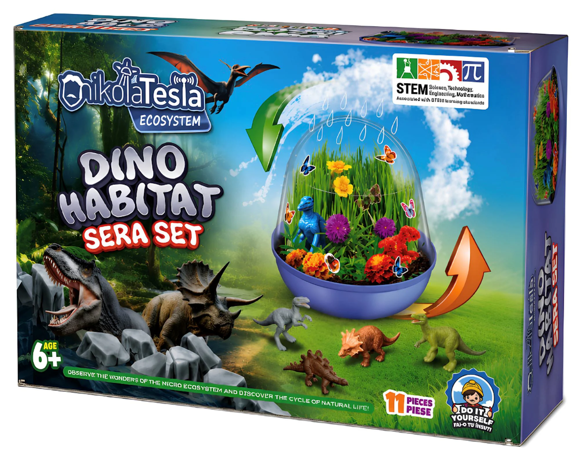 image for Set educational Nikola Tesla Habitat de dinozauri foto