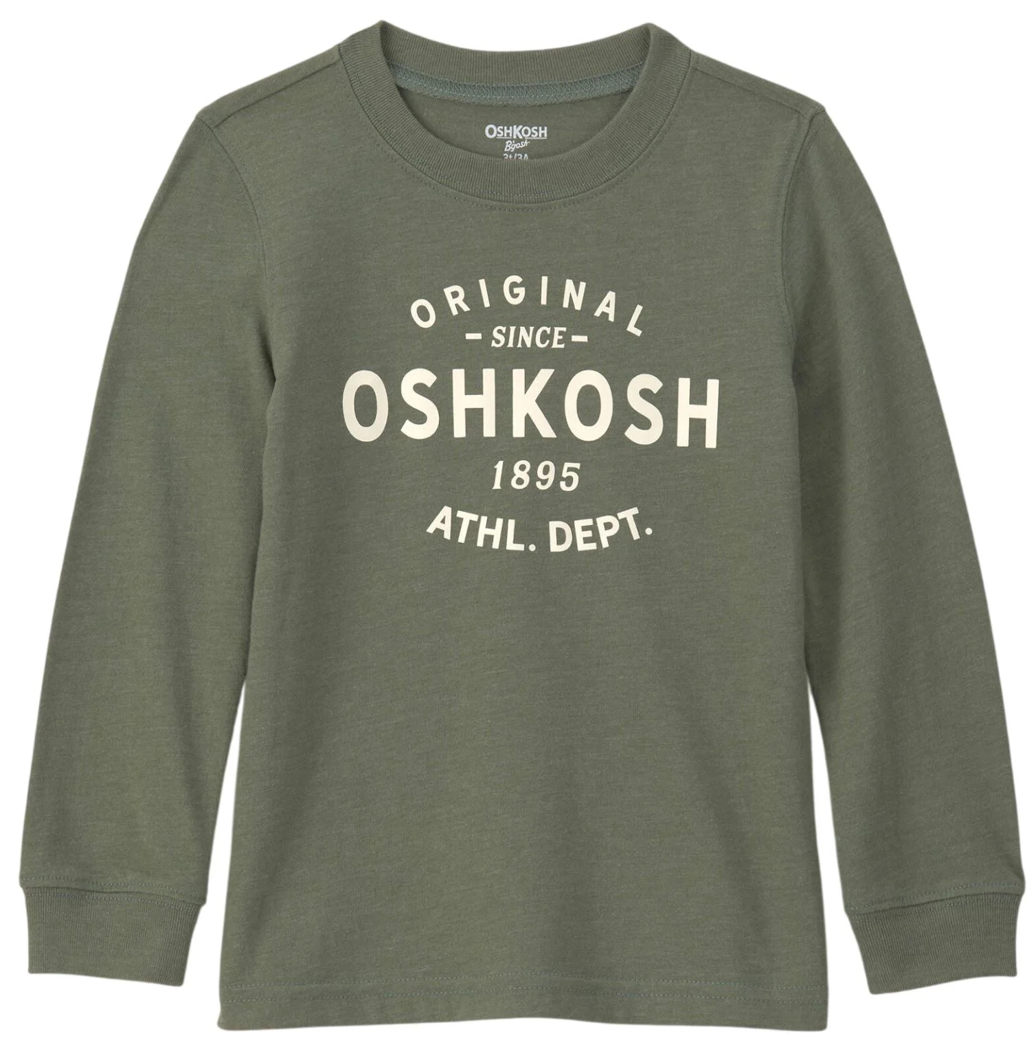 OshKosh Bluza cu maneca lunga Khaki Logo foto