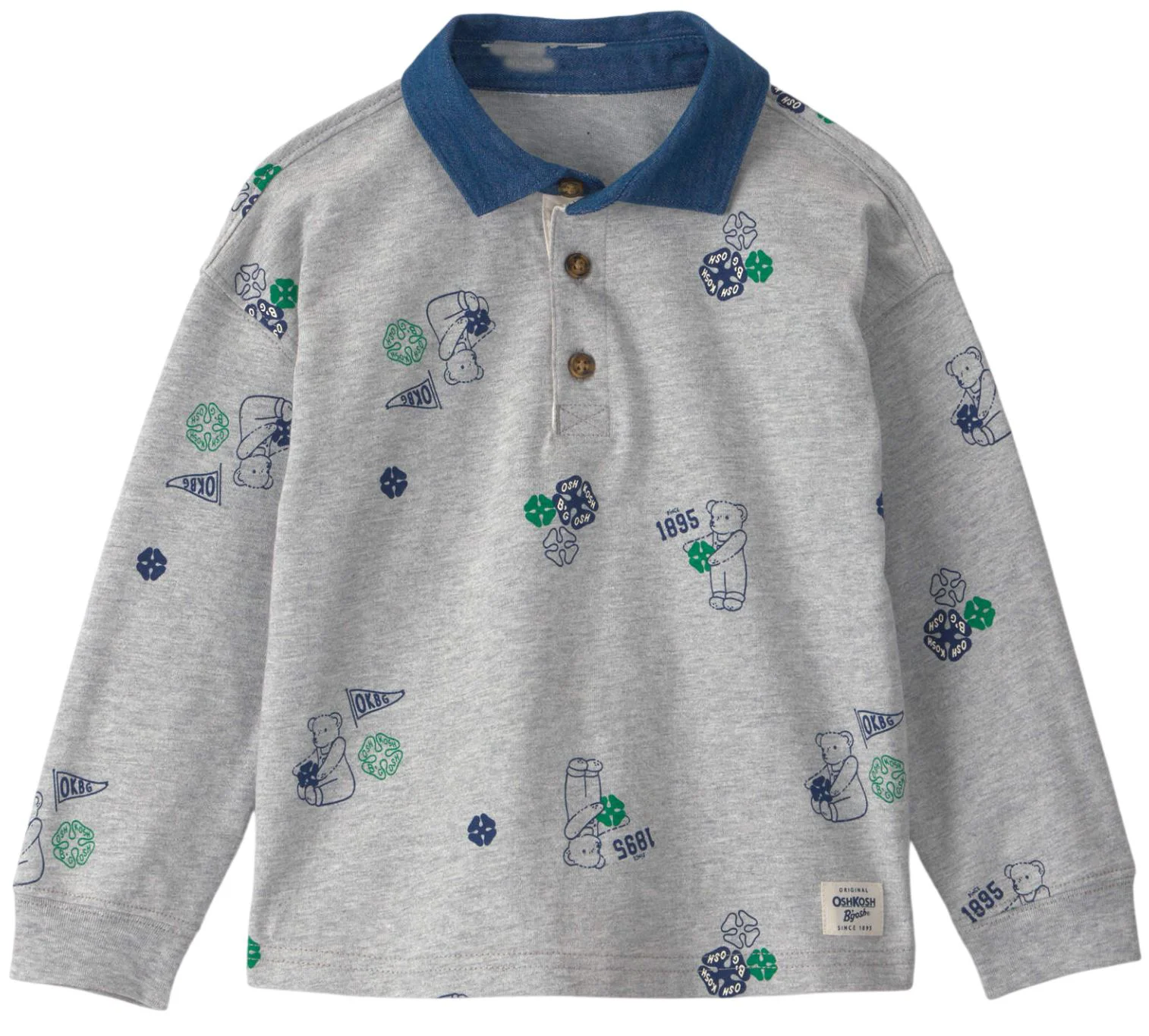 image for OshKosh Bluza polo cu maneca lunga Teddy foto